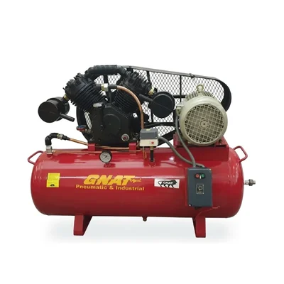 GNAT 7.5 HP 250L Belt Driven Single Stage Lubricated Air Compressor for Industrial Assembly & Workshops