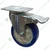 Heavy Duty 90 kg Load Capacity 2 pcs 3 inch (75 mm) Brake Type Single Ball Bearing Anti Static PU Caster Wheel