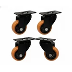 Heavy Duty 3 inch / 75 mm Pack Of 4 Swivel Type Double Ball Bearing PP Caster Wheel