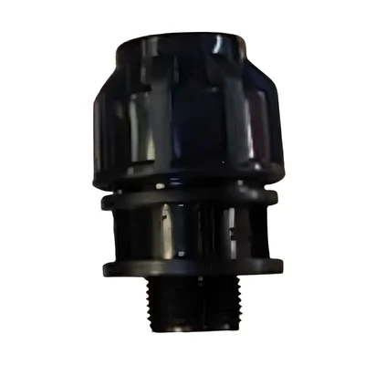 Male Threaded 63 mm HDPE Pipe Straight Connector Coupler (Pack Of 3)