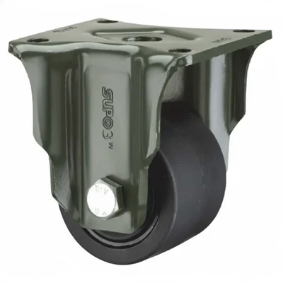Heavy Duty 700 kg Load Capacity 3 inch (75 mm) Fixed Type Double Ball Bearing PA Nylon Caster Wheel