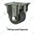 Heavy Duty 700 kg Load Capacity 3 inch (75 mm) Fixed Type Double Ball Bearing PA Nylon Caster Wheel