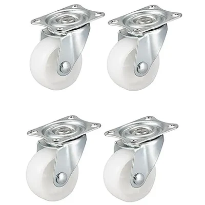 Premium Quality 3 inch Plate Type Movable Caster Wheel, 230 kg Load Capacity (Pack of 4)