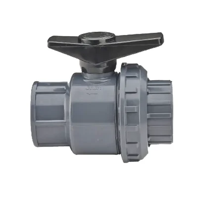 Jain 75 mm PVC Single Union Ball Valve Grey