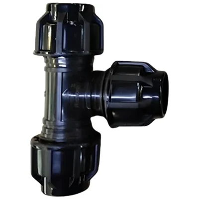 75mm 3 Way Tee Corner PP Compression Pipe Fittings Irrigation for Water Supply (Pack of 2)