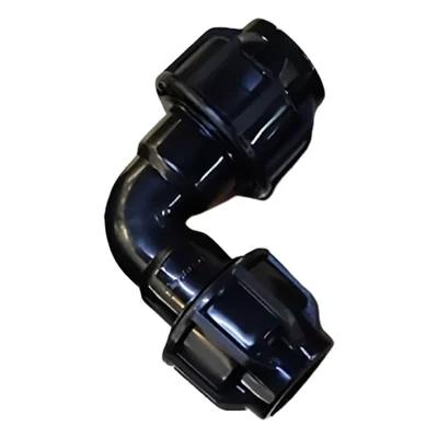 75mm Two Cap 90 Degree Union Elbow Quick Connector Irrigation Watering Fittings (Pack Of 2 Pcs)