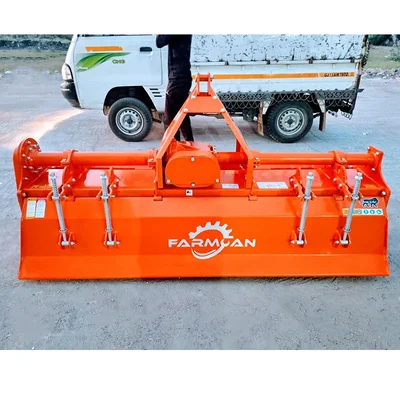 Farmcan 7 Feet Bahubali Rotavator with 48 Blades Suitable for 45 HP to 60 HP Tractors (Type-Gear Box - Multi Speed)