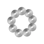 7 Piece HSS Mini Circular Saw Blade Set with Mandrel for Rotary Tool Cutting Wood Plastic Metal and DIY Projects