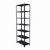 Alija 84 x 29 x 15 Inch 7 Shelves Multipurpose Storage Rack With Accessories ( Colour - Black) (Gauge-24 Gauge Shelves)