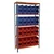 Suwas Trolley 80 Kg/Shelf Load Capacity Powder Coated  BIN Storage Rack,5 Shelves ( 40 Bins)  With 1 Year Warranty (SU-BSR-003)