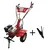 Heavy Duty 7 HP Petrol Power Tiller Gear Drive with Ridger, PTO Shaft with Free Accessories