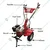 Heavy Duty 7 HP Petrol Power Tiller Gear Drive with Ridger, PTO Shaft with Free Accessories