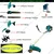 Heavy Duty 2 Stroke 52cc 7 in 1 Multi Attachment Sidepack Brush Cutter With Chainsaw, Hedge Trimmer, Flat & Round Tiller Attachment