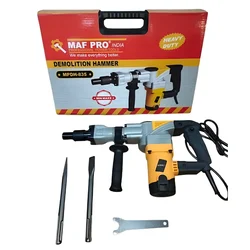 Maf Pro 2500 Watt 7 Kg Demolition Hammer with SDS Max Chisel(MPDH-835)