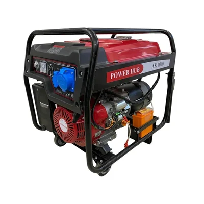 Power Hub 7 KVA Recoil & Self Start Single Phase Portable Petrol Generator (AK-9000)