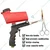 XLNT 7 mm Nozzle 90 Psi Sand Blasting Gun for Atomization for Old Parts Renovation