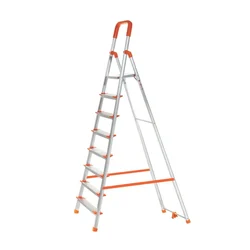 Houza Anti-Slip 8 Step Aluminium Foldable Ladder (HZ-AQUA-08-01)