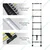 Smarty 9 steps (8.5 ft/2.5 Meter) Portable Single Side Telescopic Ladder