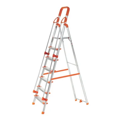 ProHome 7 Steps Foldable Aluminium Ladder With Hand Railing (LAD-WR-07) - 5 Year Warranty