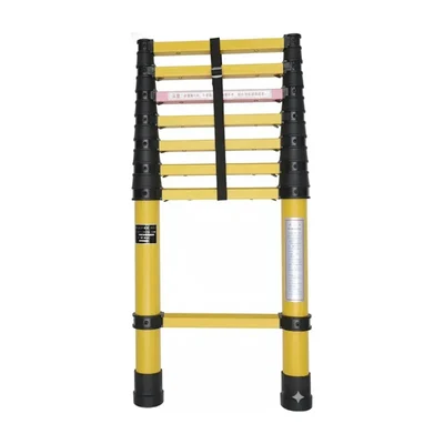 Smarty 2.5 meters (8.2 feet) 7 Steps Insulated Fiberglass Extension Telescopic Ladder, 150 kg Load Capacity