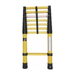 Smarty 2.5 meters (8.2 feet) 7 Steps Insulated Fiberglass Extension Telescopic Ladder, 150 kg Load Capacity