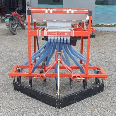 Made in India 7 Row Tractor Drawn Seed Cum Fertilizer Drill for 35 to 60 HP Tractors