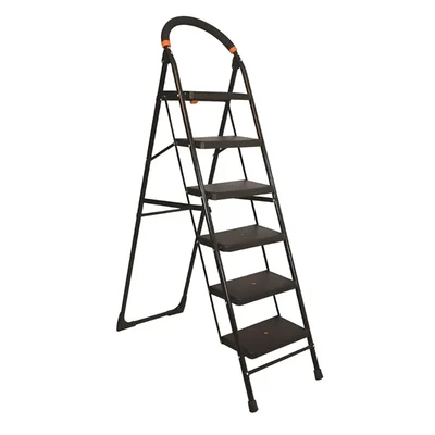 Heavy Duty 6-Wide Steps 6.3 Feet Slip Resistant Folding Ladder