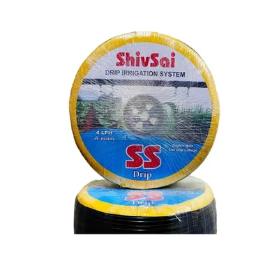 SHIVSAI 800m Flat Inline Drip Lateral Pipe 16mm(0.2mm), 30cm Hole Spacing, 4 Liter / Hour Water Discharge