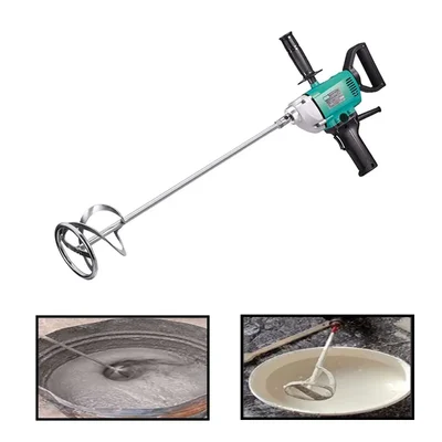 DCA 160 mm 800 Watt Electric Paint Mixer with Accessories, 680 RPM (AQU160)
