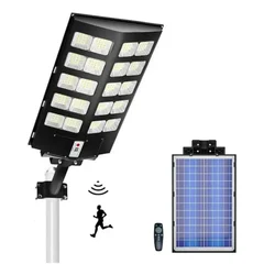 Gramstrong 800W Solar Street Light with Wide-Angle Motion Sensor and Remote Control for Garden, Car Parks (2 Year Warranty)