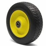 Heavy Duty 150 x 40 MM / 6 x 1.57 Inch 80 Kg Load Capacity Double Bearing Solid Rubber Wheel