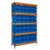 Suwas Trolley 5 Shelves Powder Coated Bin Storage Rack With Bins (40 Bins),Load Capacity- 80 Kg / Shelf (SU-BSR-002)