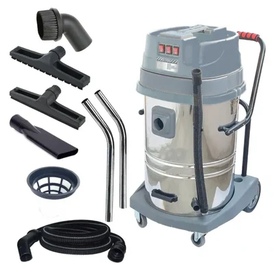 Heavy Duty 80 Litter, 4500 W Triple Motor Wet & Dry Vacuum Cleaner With Accessories