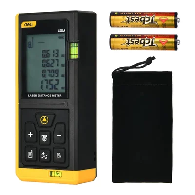 Deli 3V 80 m  Laser Distance Measure for Area & Volume Measurement (DELI DL4169)