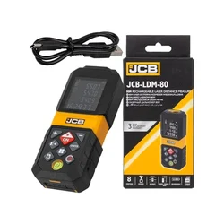JCB 80m Laser Distance Meter With Rechargeable USB‑C (JCB-LDM-80)