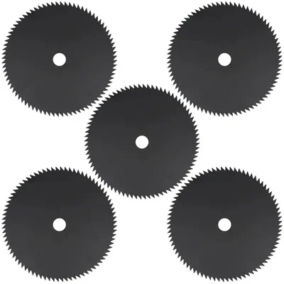 Heavy Duty 5 Pieces of 80 Teeth Black Carbon Steel Blade for Petrol Brush Cutter, BC-171