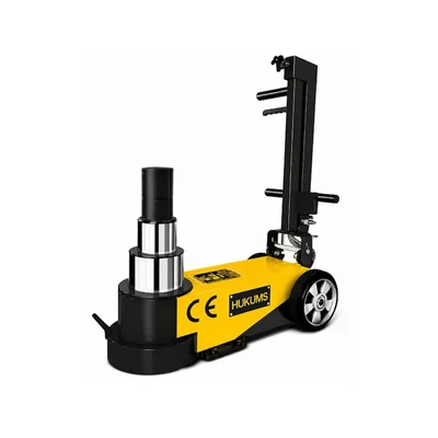 Hukums 80/40 Ton Pneumatic Air Hydraulic Jack - 380mm Max Height, 0.8-1.2 Mpa Air Pressure