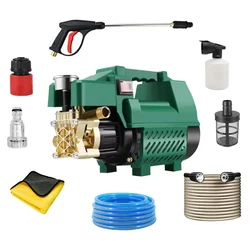 Powerful 2100W  Car Pressure Washer, 190 Bar Complete Cleaning Kit with 9 Essential Accessories