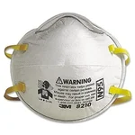 3M N95 Electret Media Dust Mist Fumes Disposable Respirator Mask 8210-P5