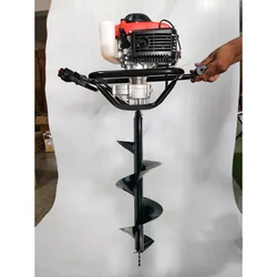 Heavy Duty 4-stroke, 82-cc Two Man Operated For Earth Auger/ Post Hole Digger Machine with 10 inch Auger Bit