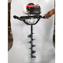 Heavy Duty 4-stroke, 82-cc Two Man Operated For Earth Auger/ Post Hole Digger Machine with 8 inch Auger Bit