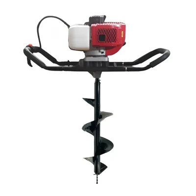 Heavy Duty 2 Stroke 82 cc Two Man Operated Earth Auger with 10 inch Auger Bit | Post Hole Digger Machine