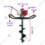 Heavy Duty 2 Stroke 82 cc Two Man Operated Earth Auger with 10 inch Auger Bit | Post Hole Digger Machine