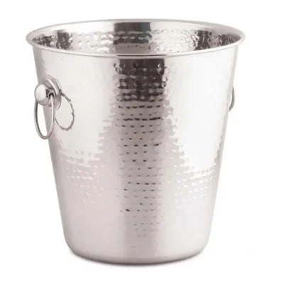 8.2x8.2 inch SS Hammered Wine Bucket