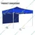  Extra Premium Quality 10 X 10 Feet, 840 D Fabric Foldable Gazebo Tent with 3 Side Cover For outdoor Garden