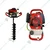 BSC EA-840 Earth Auger 84cc 4-Stroke Petrol Engine Earth Auger Machine With 6 Inch Heavy-Duty Drill Bit