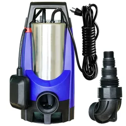 Heavy Duty 850W 1Phase SS+PP Body Sewage Submersible Pump With 5m Cable & Float Switch, 10m Head - 1 Year Warranty