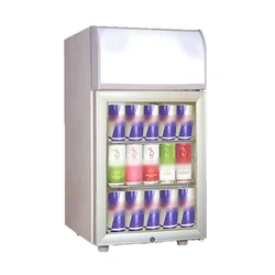 Elanpro ECG 85 Mini Single Glass Door Showcase Refrigerator for Chocolate, Cold Drinks and Good Fit for Food Cart