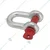 Heavy Duty G80 Alloy Steel 8.5 Ton Screw Pin Type D Shackle For Lifting