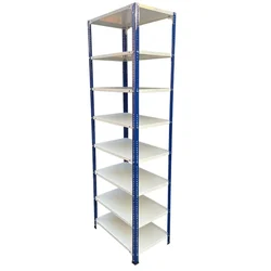 Alija 87 x 30 x 18 Inch 8 Shelves Multipurpose Storage Rack (22 Gauge Shelves & 16 Gauge Angle)